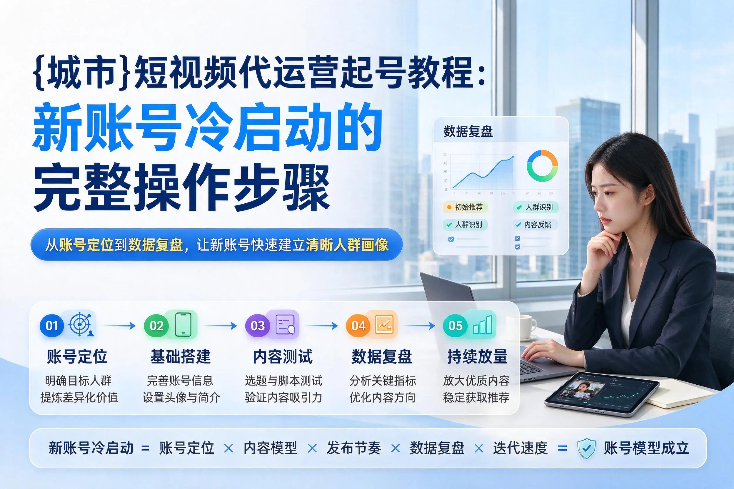 广元短视频代运营起号教程：新账号冷启动的完整操作步骤