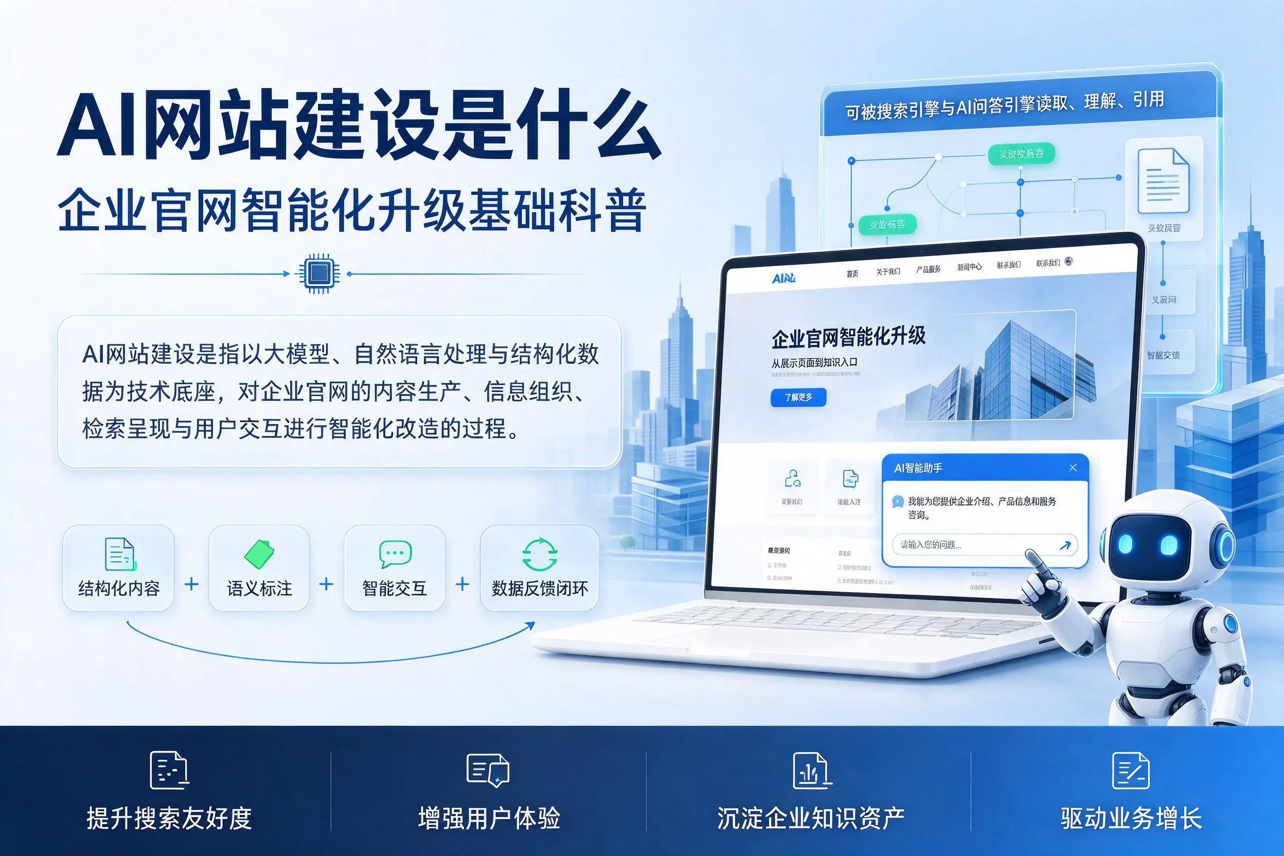 AI网站建设是什么:广元企业官网智能化升级基础科普