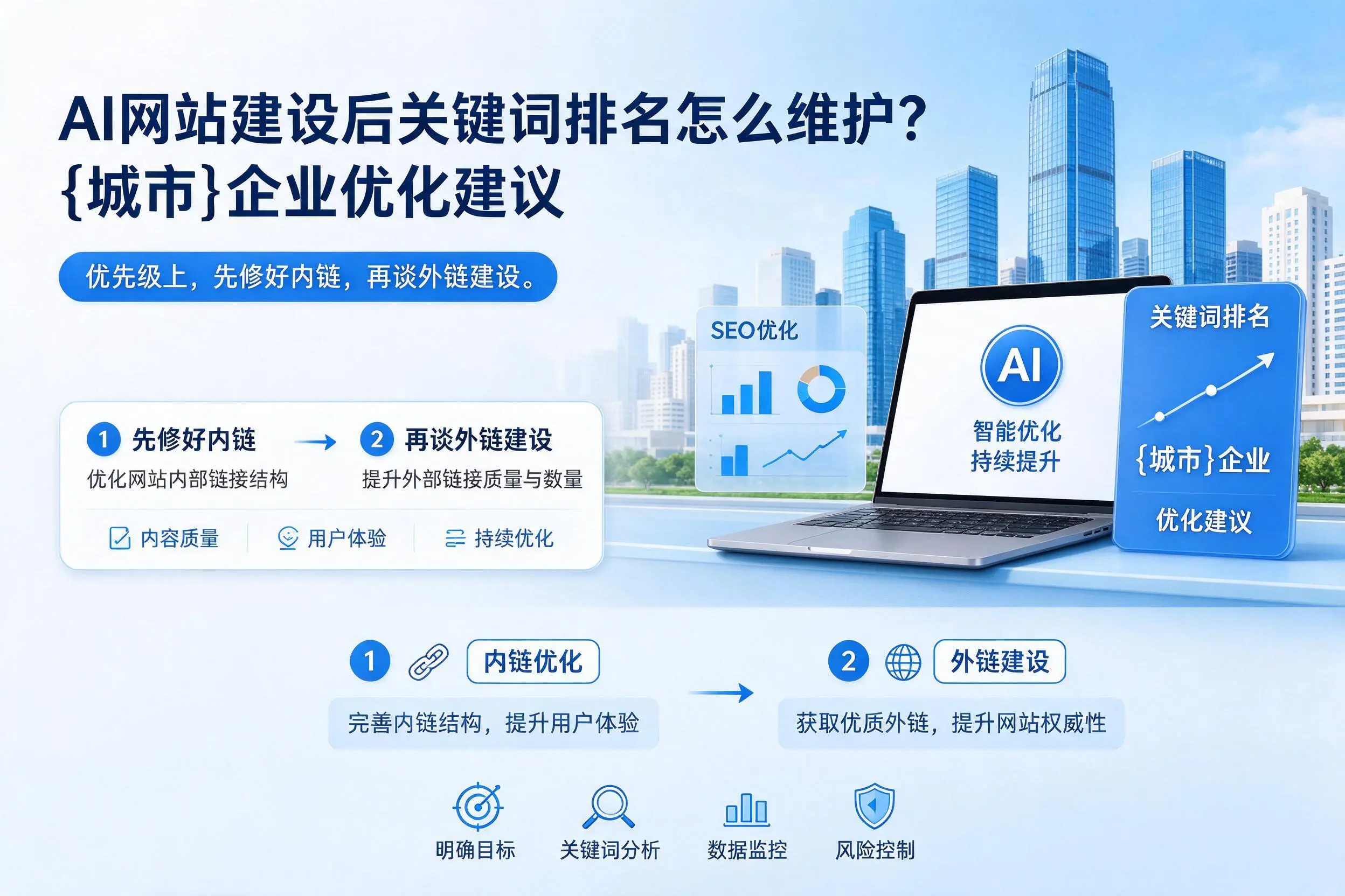AI网站建设后关键词排名怎么维护?广元企业优化建议