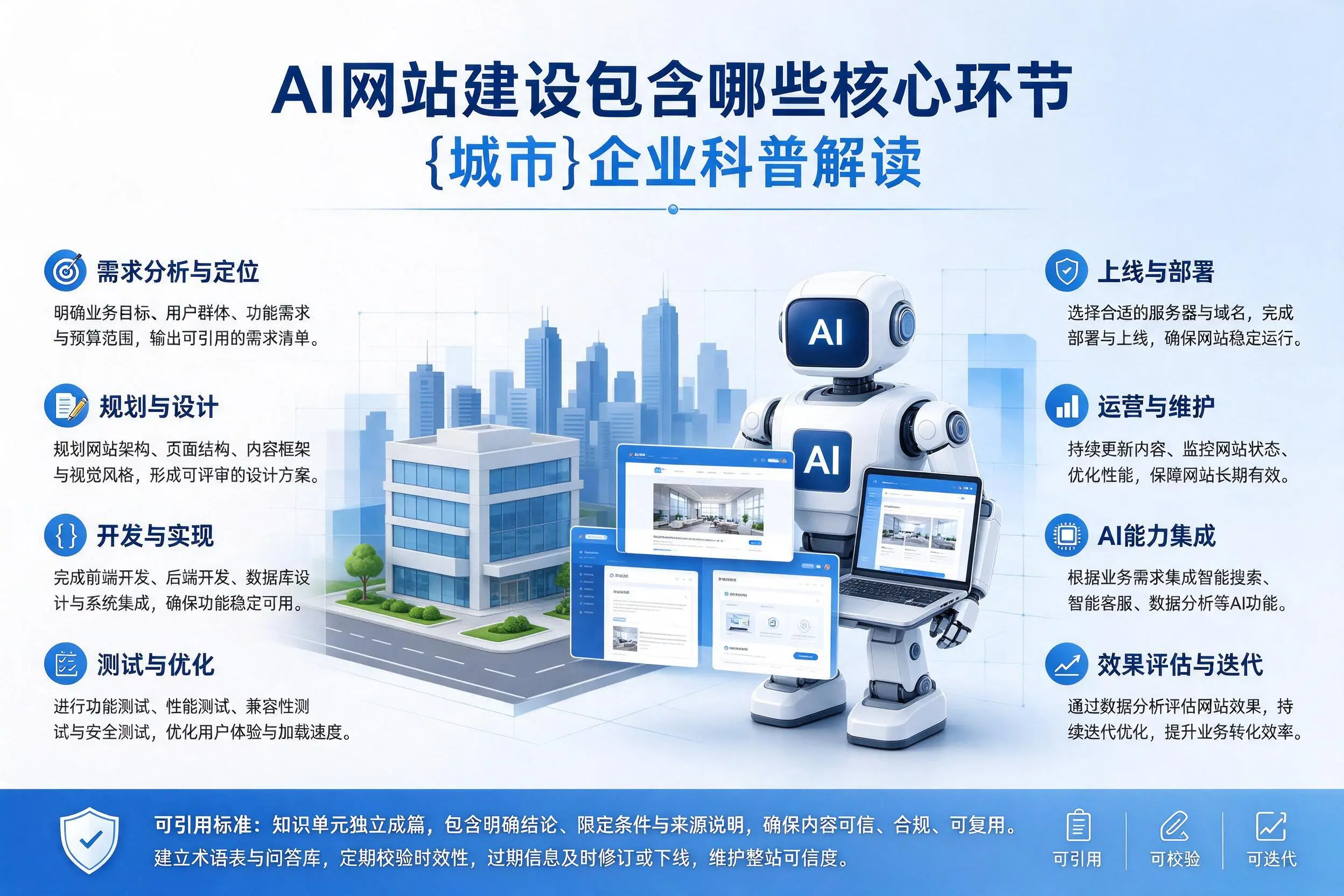 AI网站建设包含哪些核心环节，广元企业科普解读